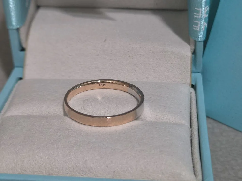 스톤헨지 14k 화골,로골 콤비 반지 이미지