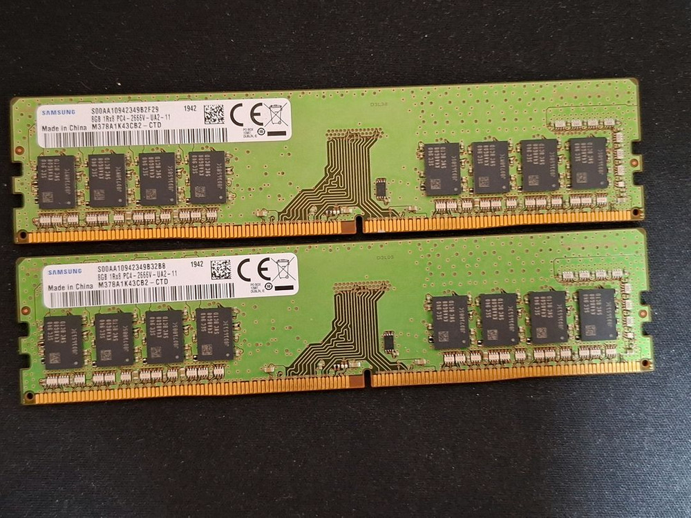 컴퓨터 삼성 메모리 DDR4 2666v 16GB(8GB두개) 이미지