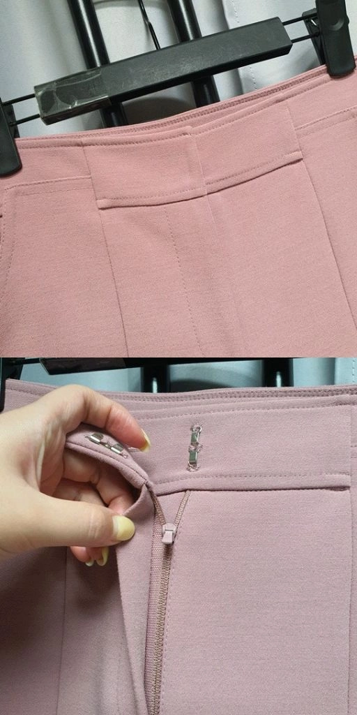 한섬 SJSJ 핑크 슬랙스 팬츠 바지 이미지