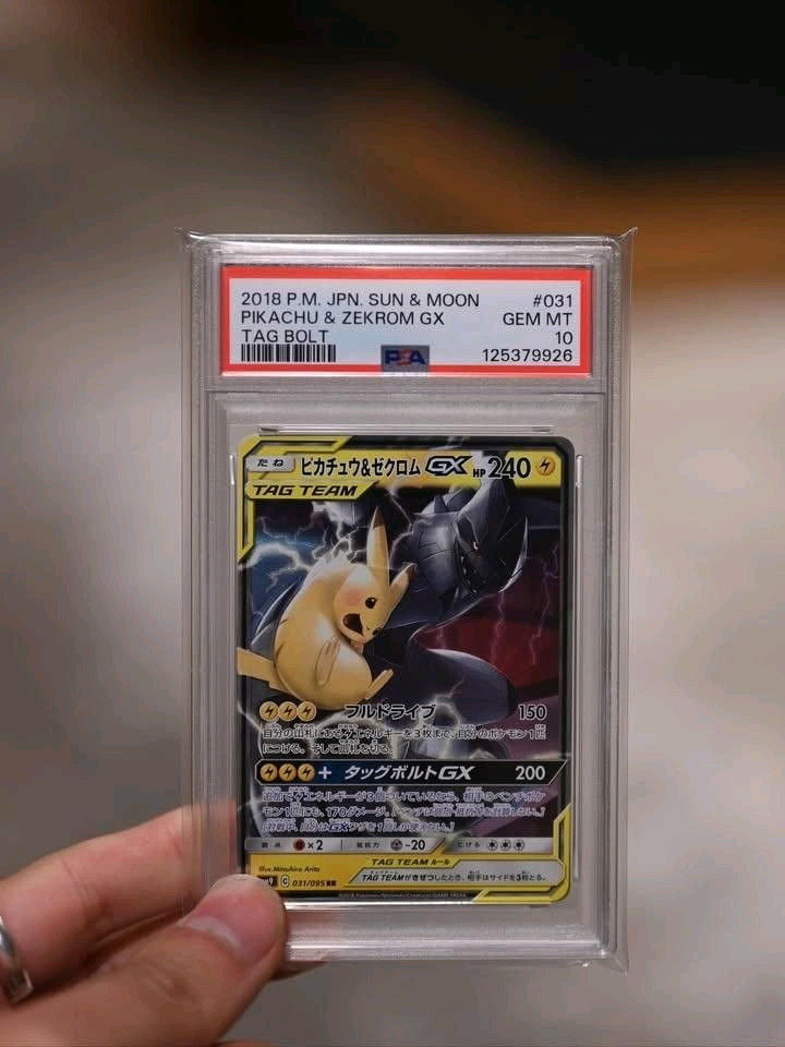포켓몬카드 PSA10,PSA9 일본판 카나자와피카츄,선물피카츄,피카츄&제크로무,릴리에삐삐,뮤츠,몬스터볼,잠만보 이미지
