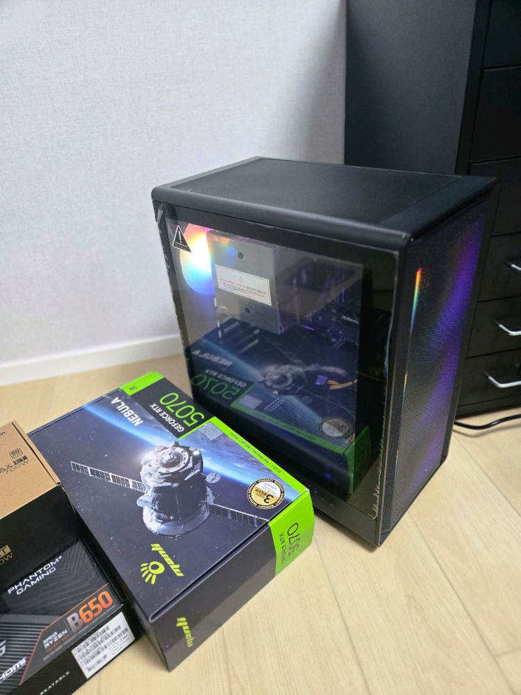 RTX5070 라이젠7800X3D 게이밍 본체 이미지