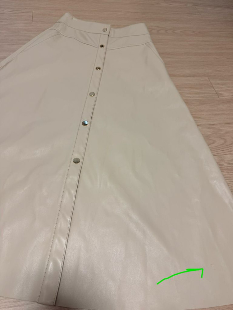 자라(ZARA) 여성 롱 스커트 에코레더 치마 XS24 (334455정도 이미지