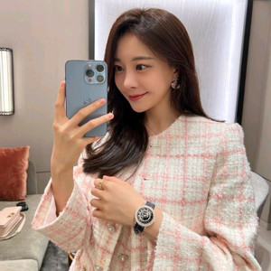 로아르 프리미엄 체크 트위드 자켓 원피스 셋업 이미지