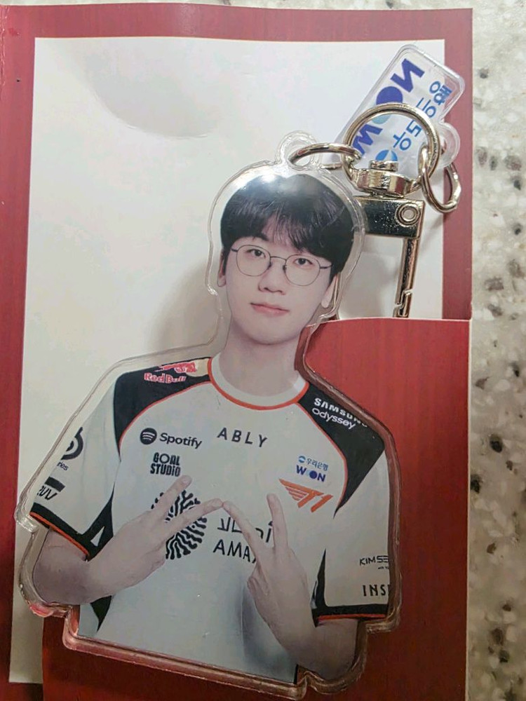 SKT x 우리은행 아크릴 키링 세트 페이커 도란 이미지