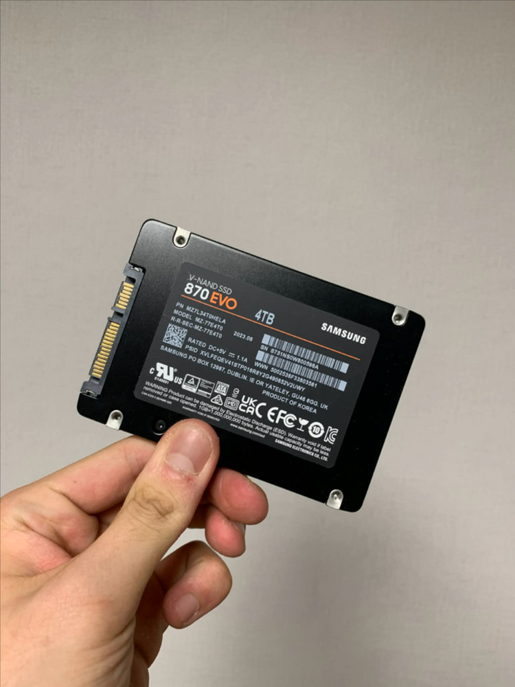 삼성 870evo 4tb ssd 이미지