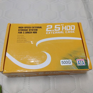 휴대용 외장 하드 500GB ㅡ 새제품 이미지