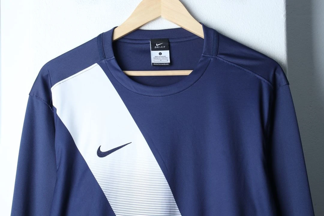 (L-XL) 나이키 긴팔티셔츠 유니폼 기능성 네이비 이미지