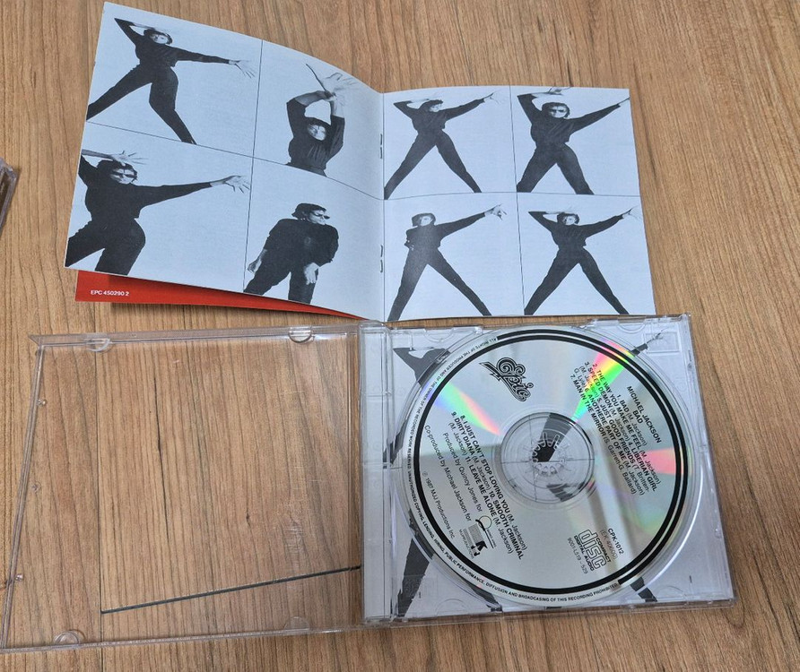 마이클 잭슨 Bad 국내 라이센스 초판 CD 이미지