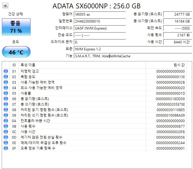 외장 NVMe SSD 256GB 이미지