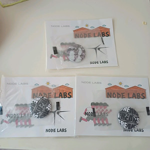[미개봉] 노드 랩스 NODE LABS 뱃지+스티커 팩 3세트 일괄 1000원 이미지
