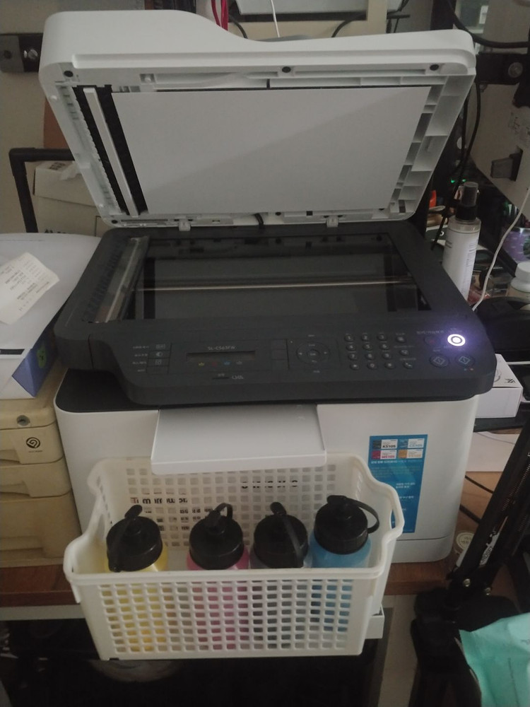 삼성 sl c563fw 컬러 레이저 복합기 (무한 토너 포함) 이미지