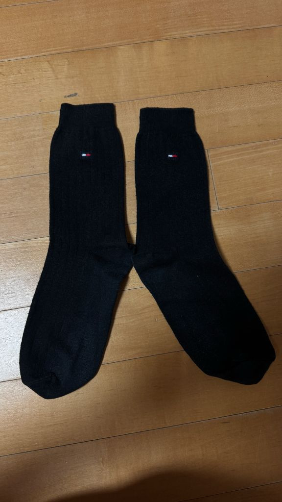타미힐피거 남성 정장 양말 검정색 (중고/새거아님) 이미지
