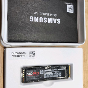 정품 삼성 980 PRO M.2 NVMe SSD 2TB 28년 AS! 이미지
