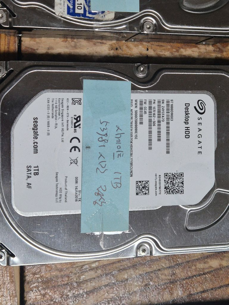 HDD 4TB,2TB,1TB 하드디스크 판매합니다 이미지