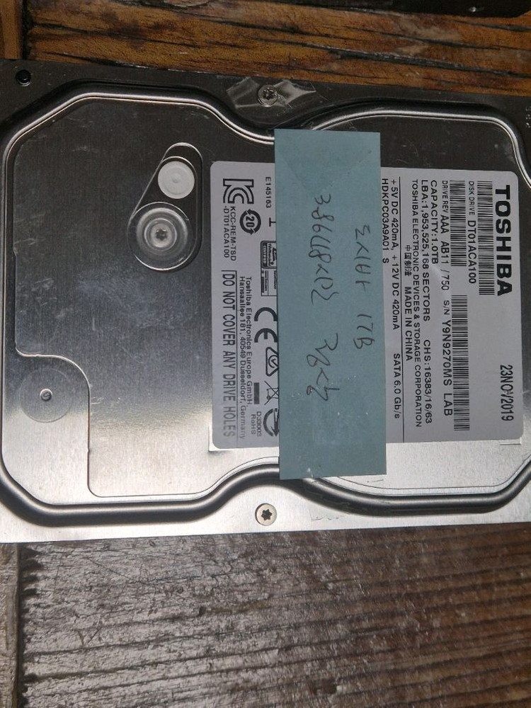 HDD 4TB,2TB,1TB 하드디스크 판매합니다 이미지