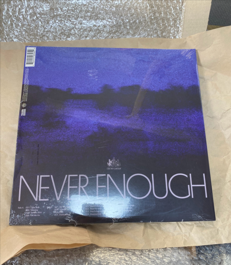 다니엘시저 LP - NEVER ENOUGH 미개봉 이미지