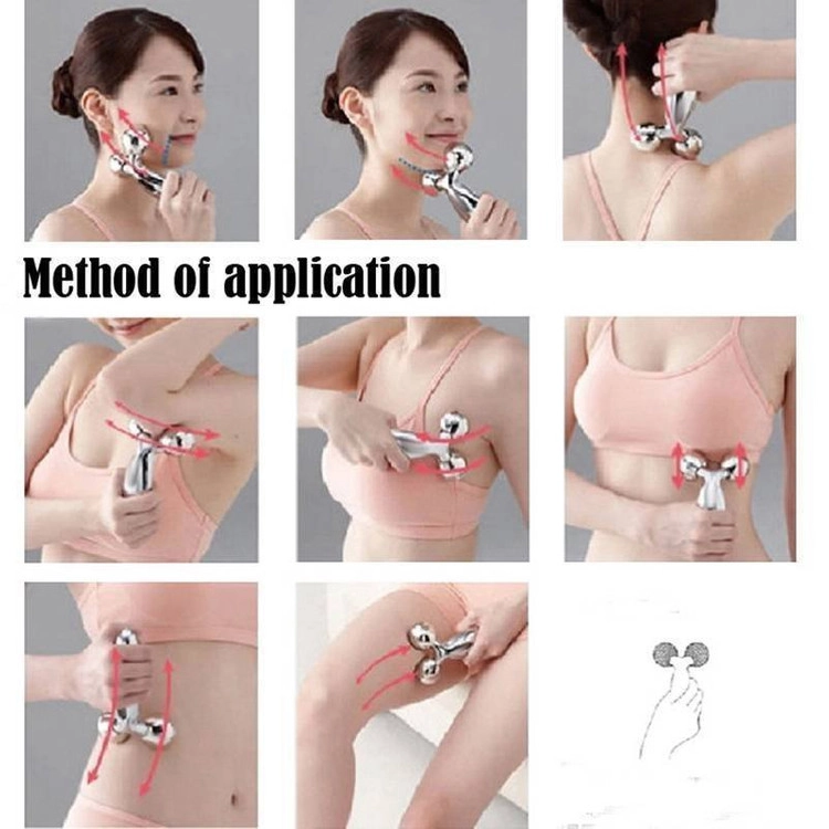 새 괄사 XC-117 마사지 롤링 피부 얼굴 안마기 리프팅 마사지롤러 페이스 바디 셀프 마사지 뷰티 케어 미용 소품 이미지
