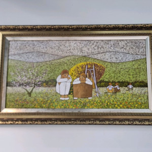 돈들어오는 유화 액자 그림 이미지