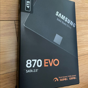삼성 870 EVO 4TB SATA SSD 새제품 미개봉 3개 이미지