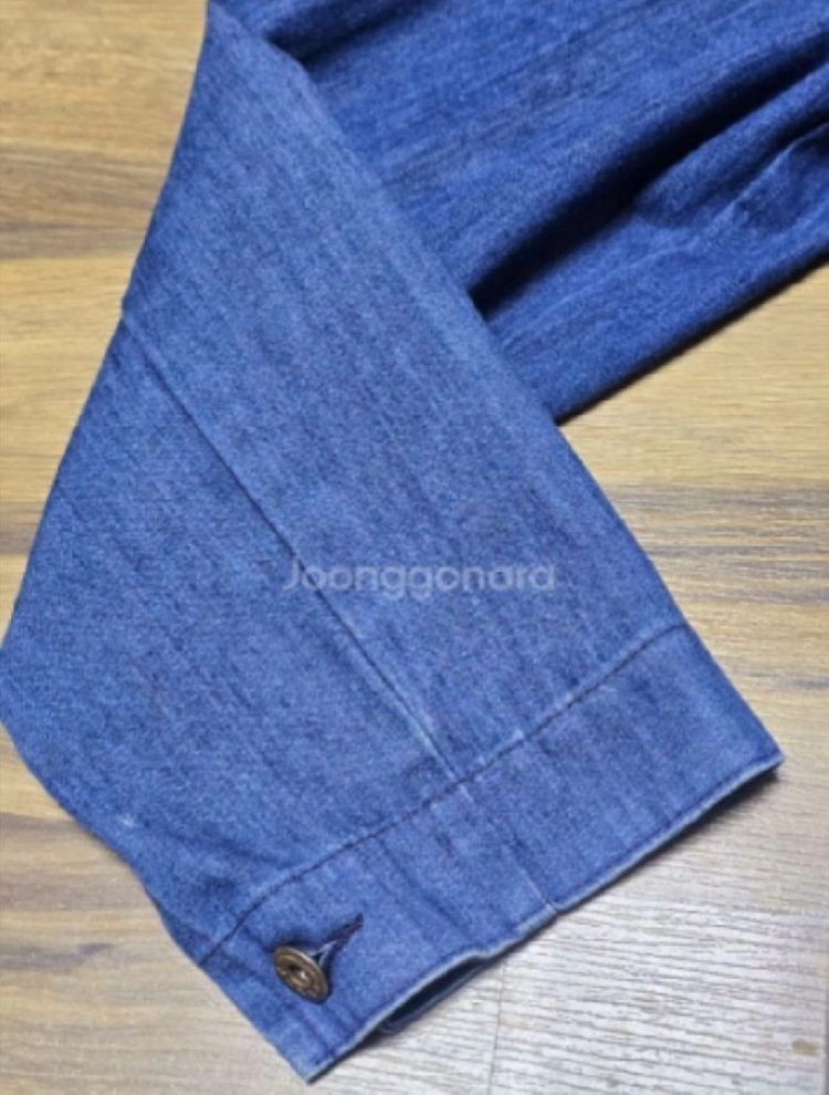 일본 빈티지 데님 자켓 (XL / 105) 데우스 정품 패치 드레스업 청자켓 이미지