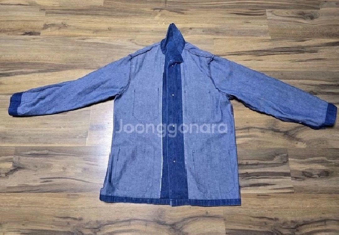 일본 빈티지 데님 자켓 (XL / 105) 데우스 정품 패치 드레스업 청자켓 이미지