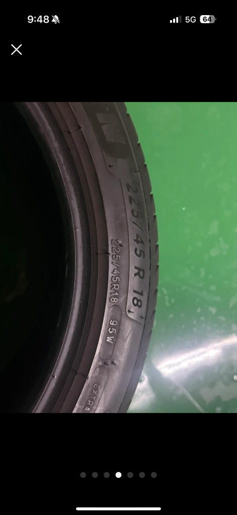 미쉐린 Primacy 4 225/45 R18 타이어 2짝 판매 이미지