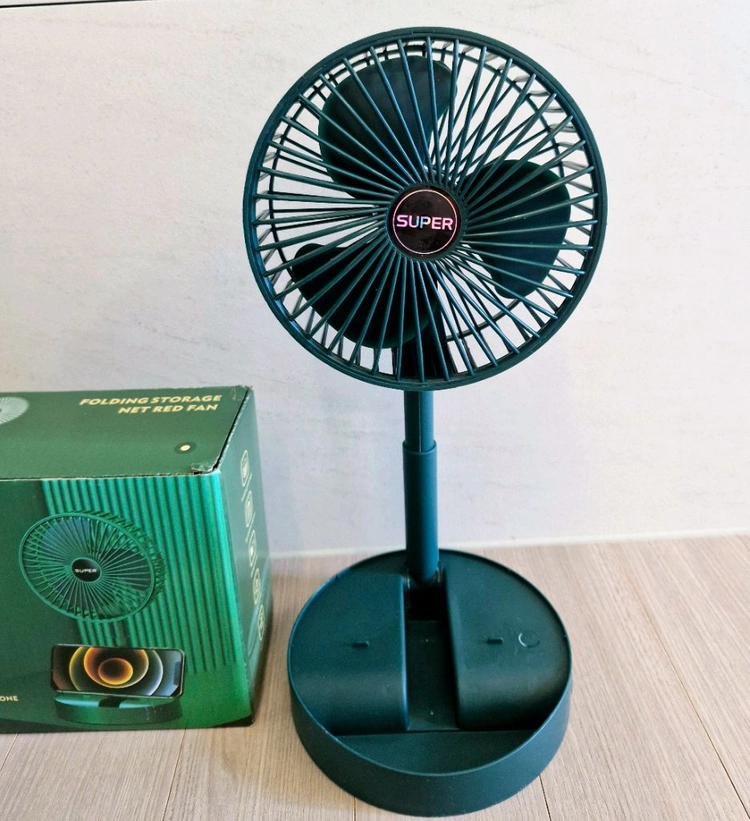 접이식 폴딩 무선 탁상용 선풍기 이미지