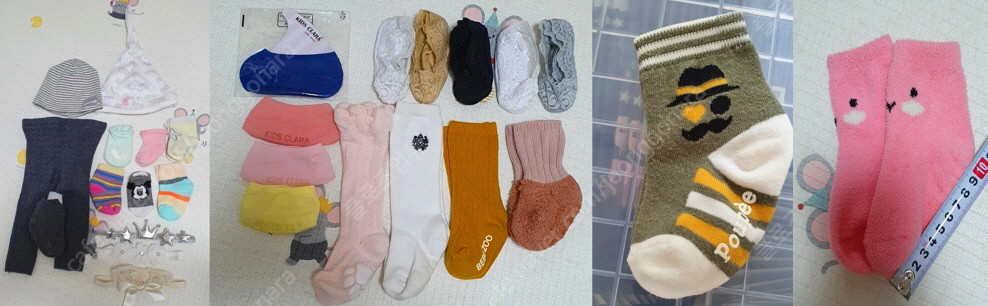 출산준비물 방한용품 신생아 수면조끼 헤어 신발 이미지
