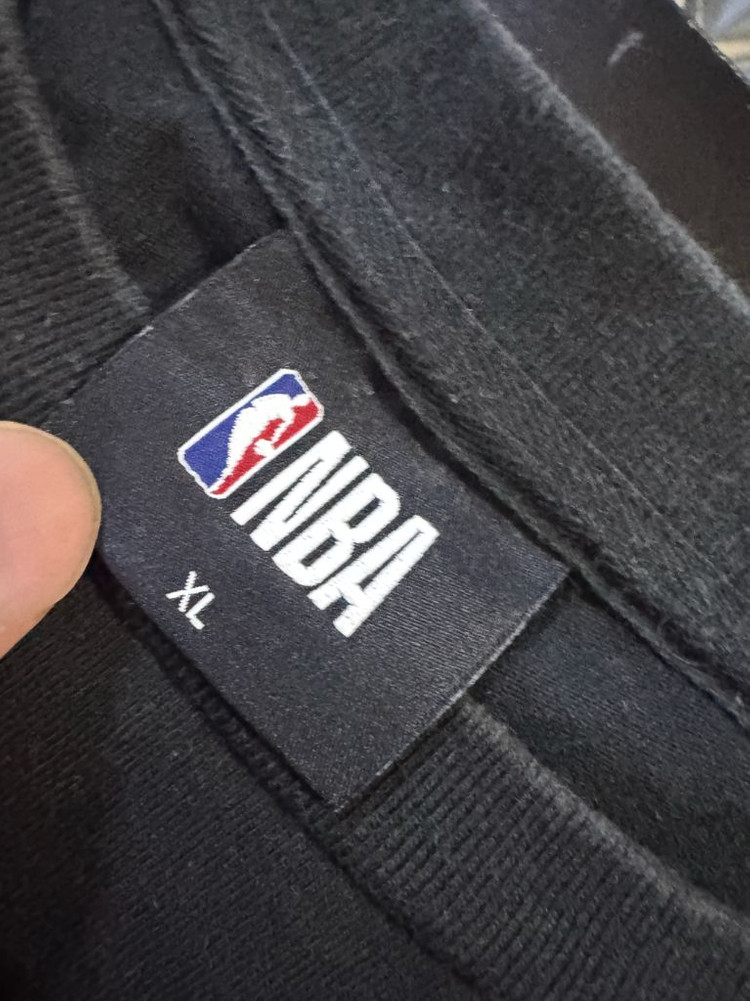 NBA 시카고 불스 농구 스포츠 자수 반팔 티셔츠 블랙 XL ~ 2XL 이미지