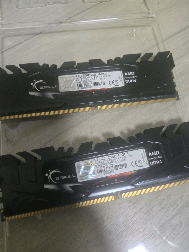 G.SKILL FLARE X DDR4 3200 CL14 16GB(F4-3200C14D-16GFX / 8Gx2) 이미지
