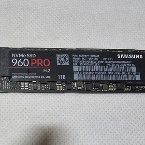 삼성 960pro 1tb m.2 ssd 이미지