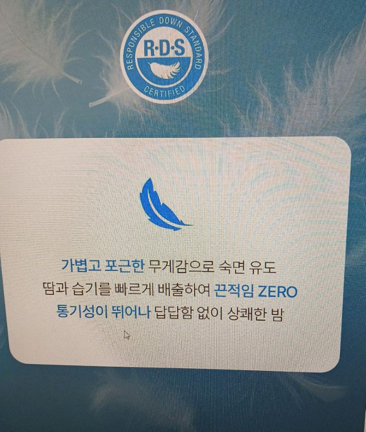 (새상품)도아드림 시원솔솔 냉감 폴란드90% 구스이불S * 2개 싸게 팝니다 이미지