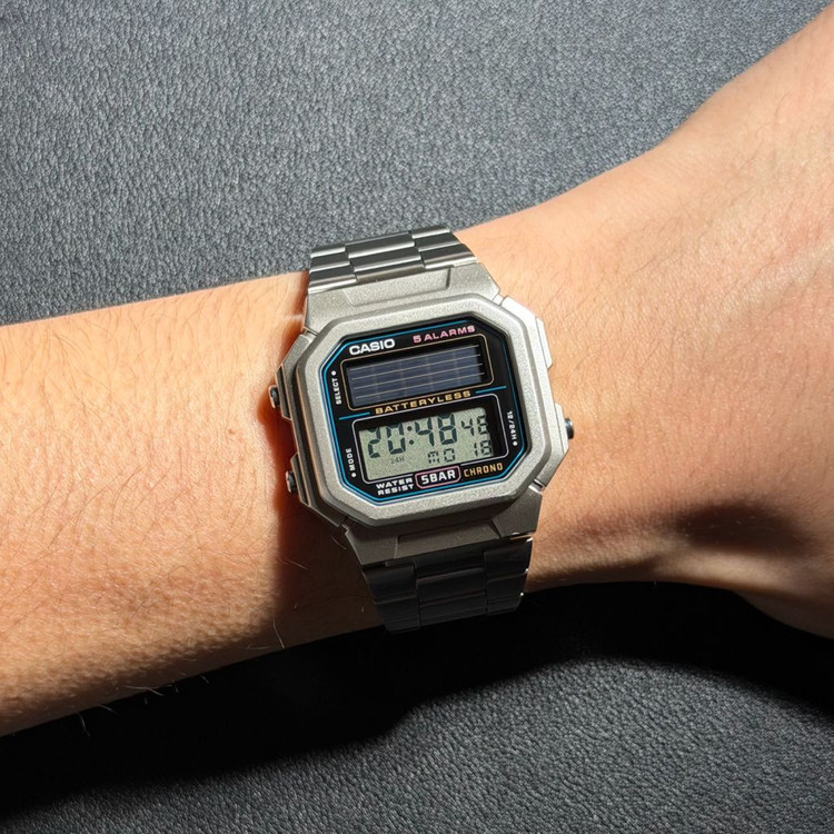 카시오(Casio) 빈티지 AL-190W 태양광 전자시계 이미지