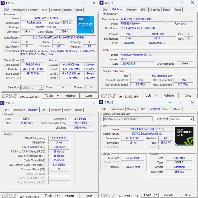 인텔 11400F 16G 1070Ti 게이밍본체 가성비pc 이미지