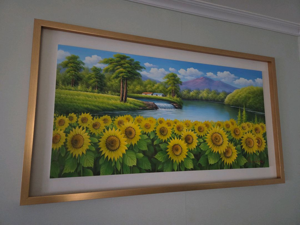 최상욱 화가 해바라기 그림 액자 이미지