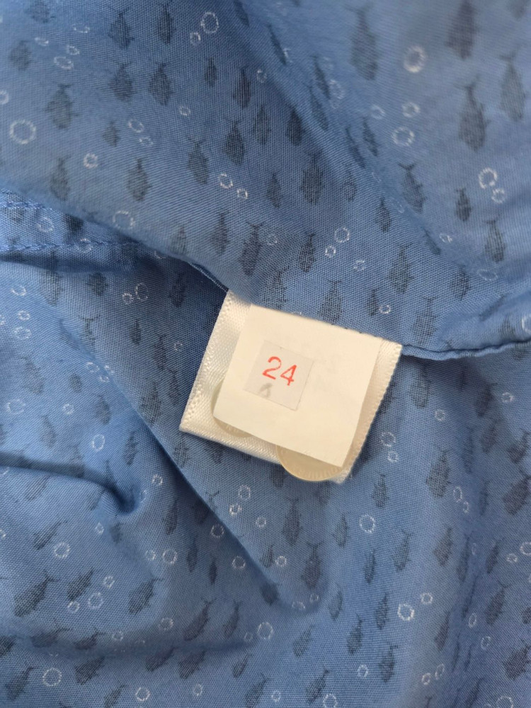 SOUTHERN TIDE 남성 피쉬 트림핏 반팔 셔츠 블루(M) 이미지