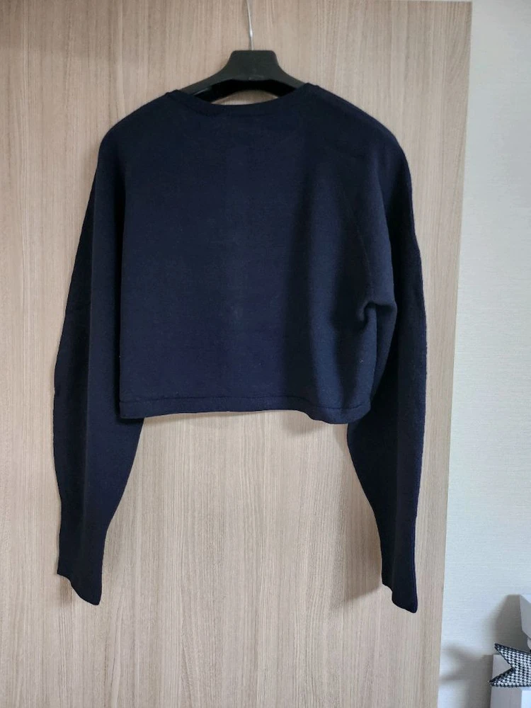 더캐시미어 울블랜드 홀가먼트 크롭 가디건 이미지