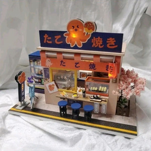 [50번] DIY 미니어처하우스 완성품 (LED,오르골) 이미지