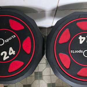 에코스포츠12각 24kg 무게감 고무덤벨 세트/택배거래가능 이미지