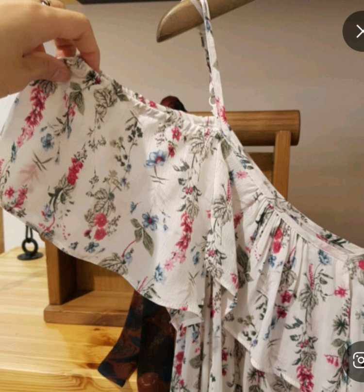 미착용 새옷 S ,M 오프숄더 언바란스 롱 원피스 써스데이아일랜드 이미지