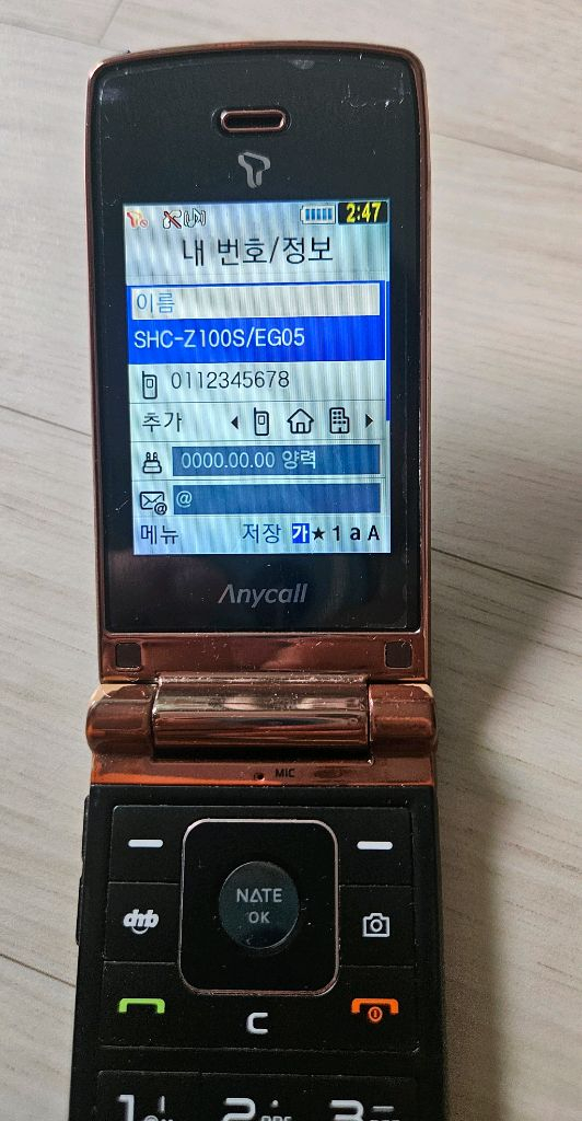 삼성애니콜 SHC-Z100S 와이즈클래식폰 이미지