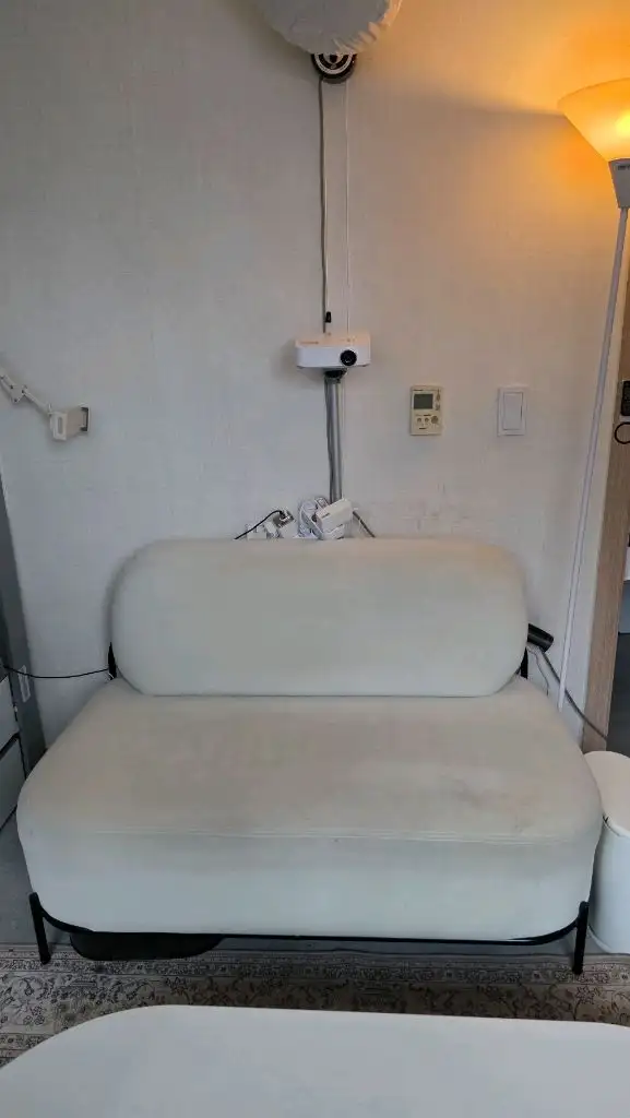 까사루이 하울 패브릭 2인 소파 아이보리 이미지