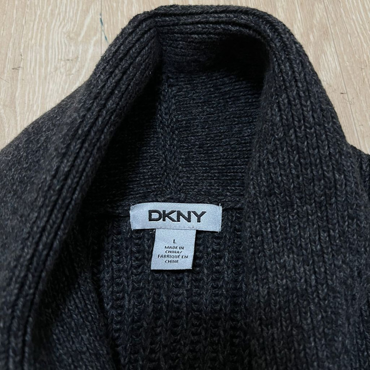DKNY 뉴욕 남성 코튼 니트 숄카라 가디건 L/100 이미지