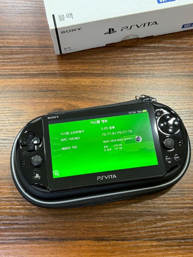 PS VITA 2세대 정발 / 비타2세대+512GB SD카드 이미지