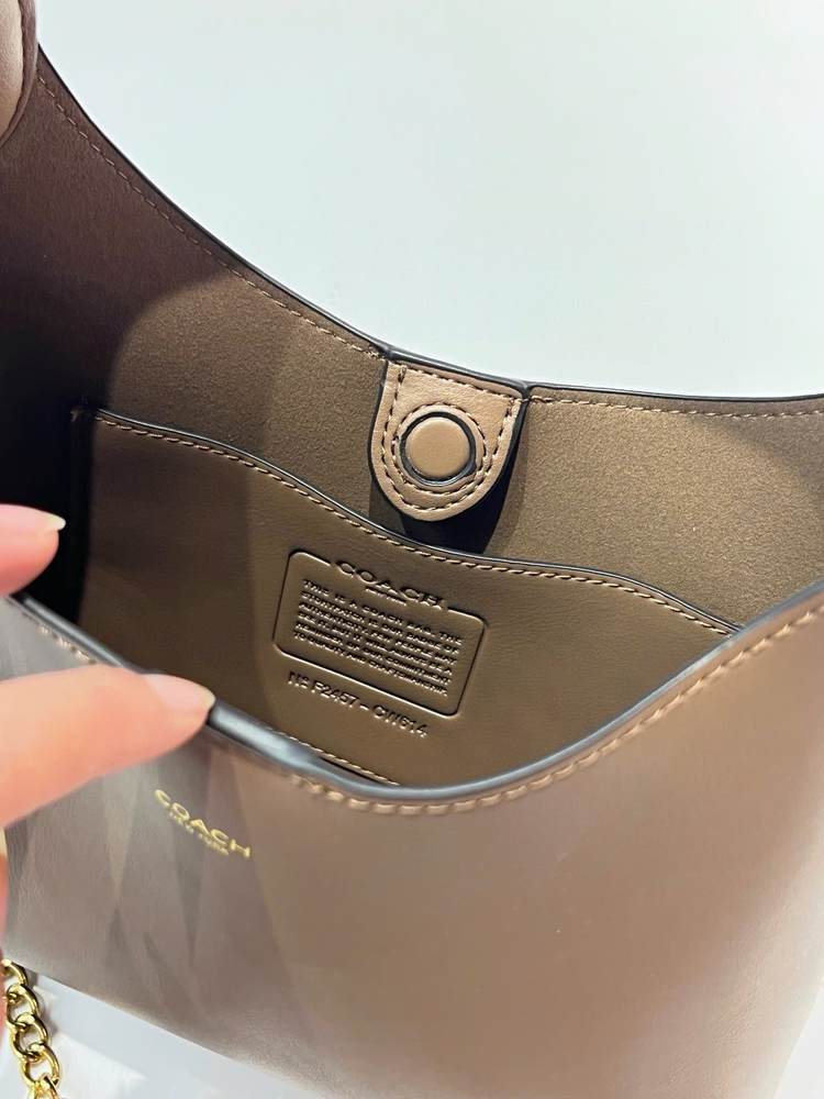 코치 브로클린 숄더백 CW614 스톤브라운 해외 새상품 이미지