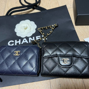 샤넬 스트랩 체인 클똑 카드지갑 chanel 이미지