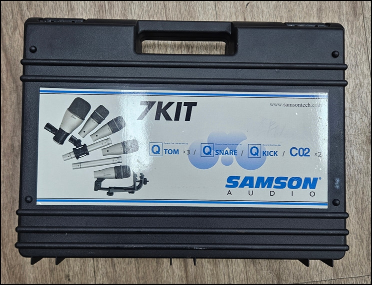 샘슨(SAMSON) 7KIT 중고 드럼 마이크 7개 풀세트 이미지