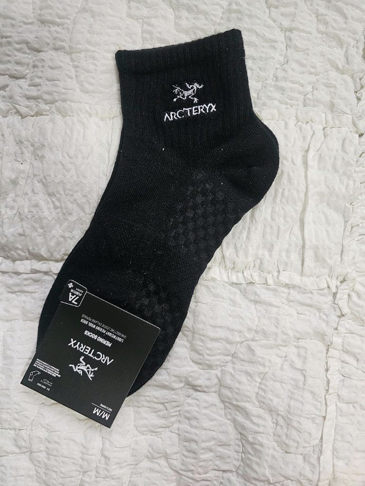 아크테릭스 메리노 정품 불랙 M/M양말 이미지