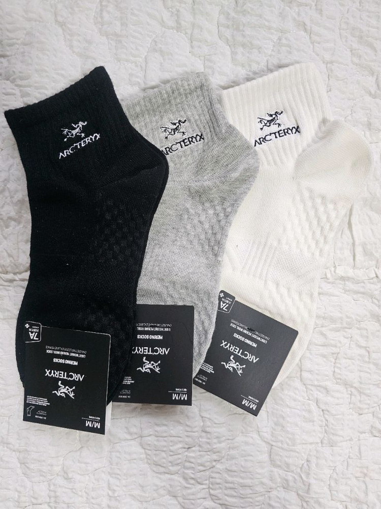 아크테릭스 메리노 정품 불랙 M/M양말 이미지
