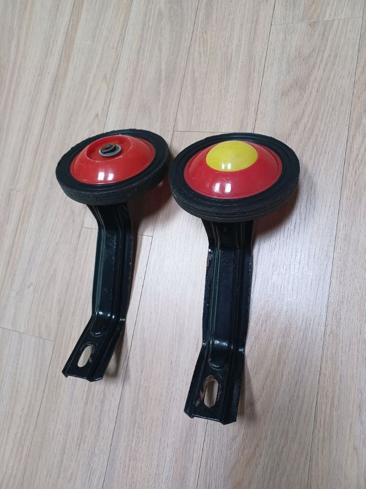 어린이 자전거 보조바퀴 2세트(핸들 그립 포함) 이미지